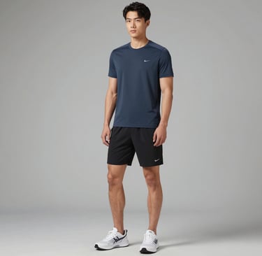 Model walking through an urban street wearing a vibrant, modern hoodie from Lumina Apparel.