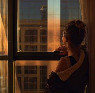 Empowered woman reflecting on self-worth and relationship advice for women