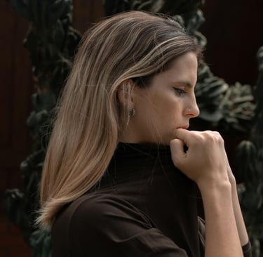 A beautiful woman thinking about her ex boyfriend