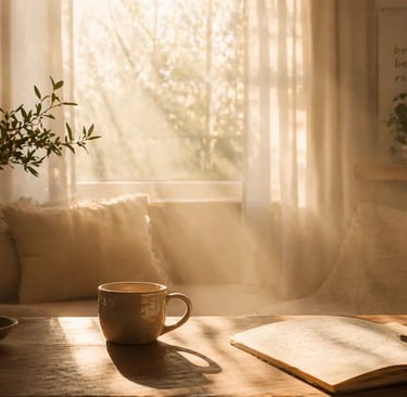 Peaceful spiritual energy representing a mediumship reading and connection to the spirit world with 