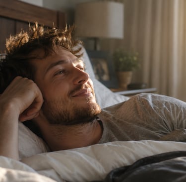 Person waking after an emotional visitation dream about a loved one