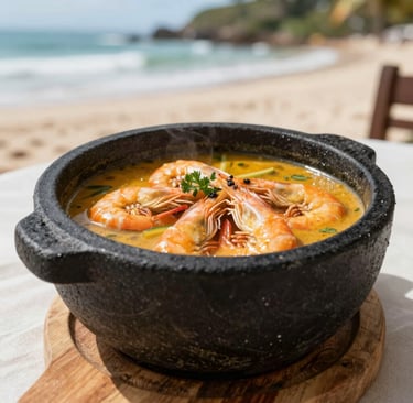 bobo de camarao na panela de pedra