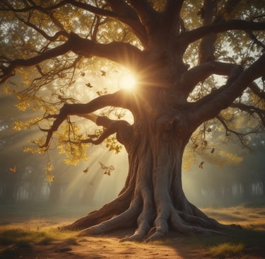 A warm, inviting counseling office with soft lighting and comfortable chairs.