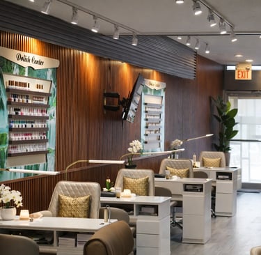 Modern and Relaxing Nail and Manicure Station at Aveira Spa & Wellness