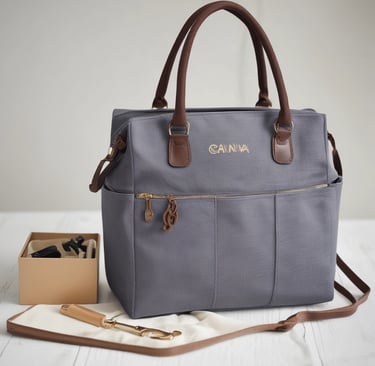 a woman sitting in a locker with a duffle bag