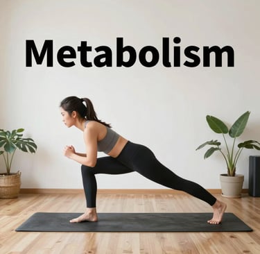 A focused doctor reviewing metabolic health charts in a modern clinic.