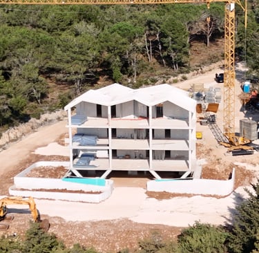 Moderna stambena zgrada u izgradnji u Zadru