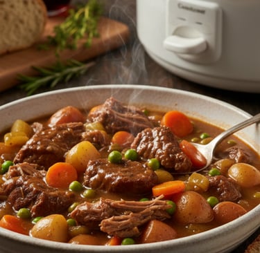 Slow Cooker Beef Stew Recipe | Easy Crockpot Comfort Food 