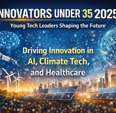 Innovators Under 35 2025 showcasing future technology innovation, AI, sustainability, and next-gener