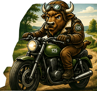 Zwiedzanie podlasia, trasy, motocykl 125