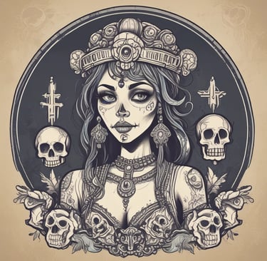 Illustration of a hooded sweatshirt with a tiny top hat and mystical smoke swirling around