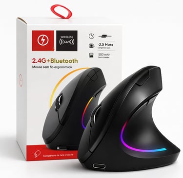 Mouse sem fio egronômico