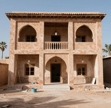 A team from Dynamiq Vision working on a residential renovation site, showcasing hands-on craftsmanship.