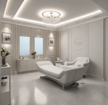 Luxury aesthetics clinic treatment room ready for AI receptionist integration