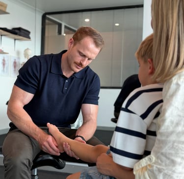 Friendly children's podiatry assessment at DynamicStep Braeside