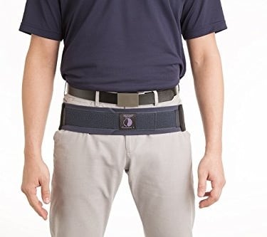 Man wearing Serola Sacroiliac Belt (SI belt) for back pain