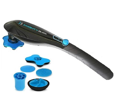 Mighty Bliss cordless massage wand for low back pain relief and easy reach muscle therapy