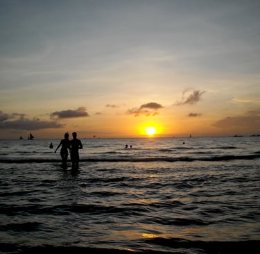 Boracay, Philippines at sunset