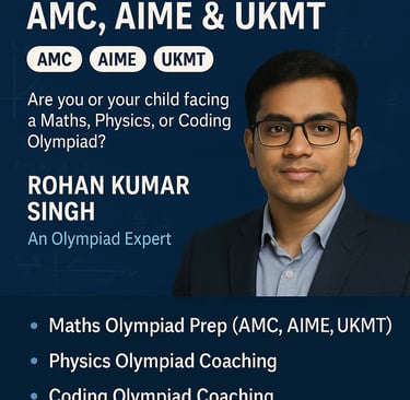 Olympiad Expert Rohan Kumar Singh