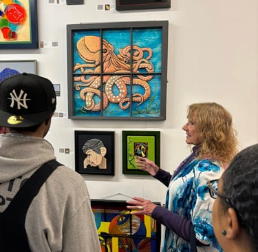 Explaining the possibilities in fused glass designs