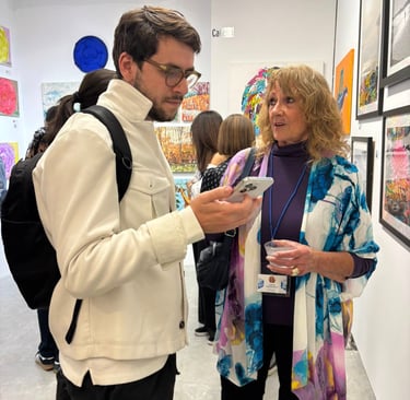 Selling my first piece at the Clio Art Fair