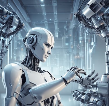 the word ai spelled in white letters on a black surface