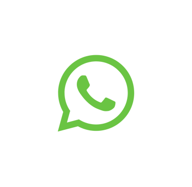 Green WhatsApp messenger icon with a white telephone handset inside a speech bubble.