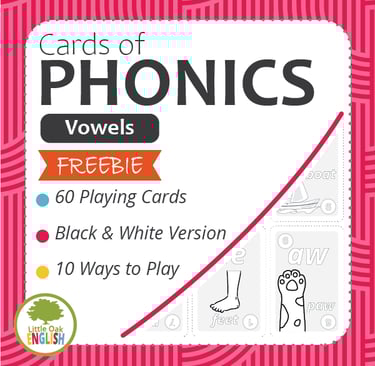 Flashcards for teaching vowel sounds