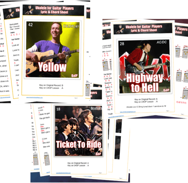 Ukulele Lyric Sheets