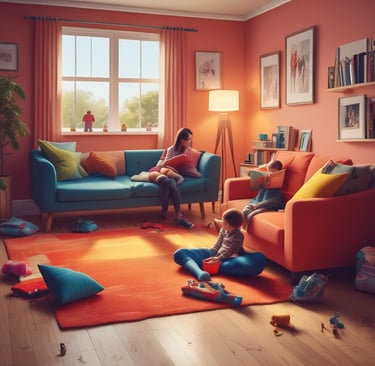 Bright living room with modern inventory