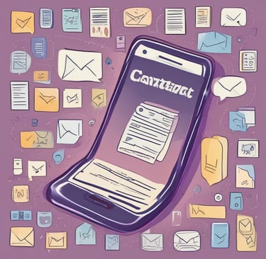 A friendly customer service representative holding a smartphone, ready to assist.