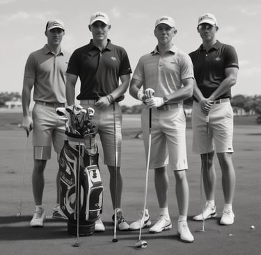 a group of men standing next to each other