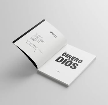 Primera página del "El Dinero es un Dios"