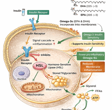 Illustrative Model of Insulin-HSL Interaction