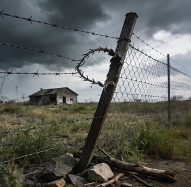 a fenced in area with a fence and a fence
