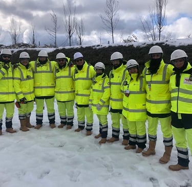 On Job Training team on site