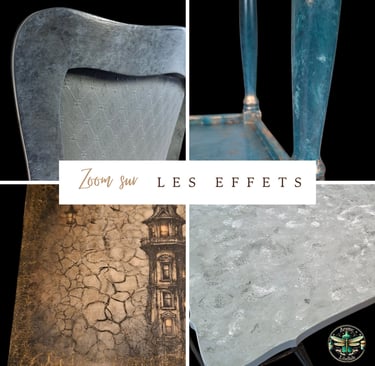 Zoom sur les effets : fausse pierre, faux marbre, craquelé