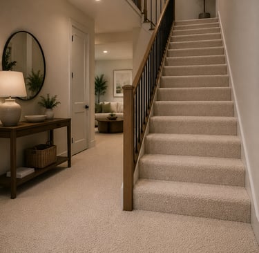 Low Moisture Carpet Cleaning Tucson Staircase