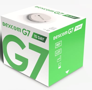 Dexcom G7 sitting on a table. Call or Text 732-890-0814 for a free quote