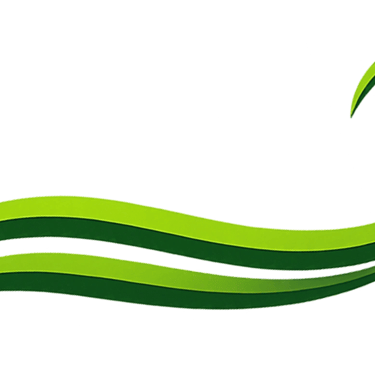 Green wave‑style ComeBeWell logo mark