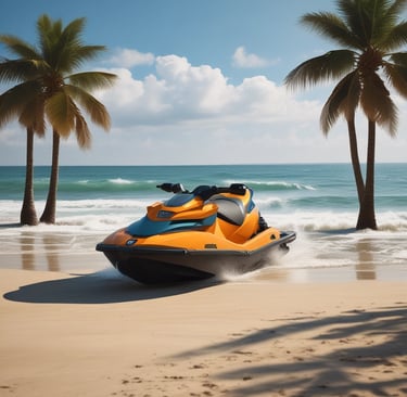 A friendly customer service representative ready to assist with water scooter bookings.