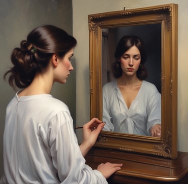 a woman getting a facial mask on her face