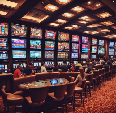 a close up of a casino table with a lot of chips