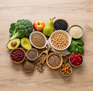 Alimentos ricos em fibras alimentares