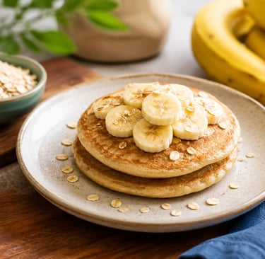 Receita de panqueca de banana saudável