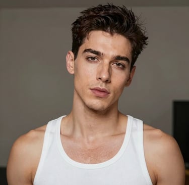 man standing near balcony