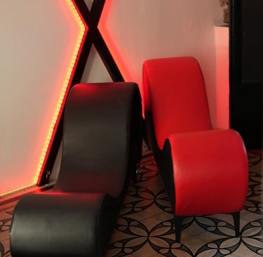 Two models of tantra chair for sale in Zadar, Croatia. 