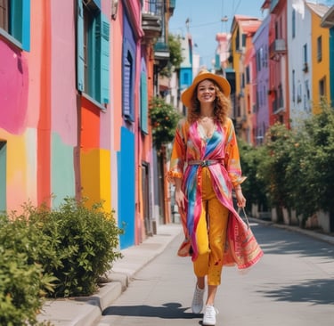 A serene portrait of a person with cool blue highlights, embodying calm and confidence.