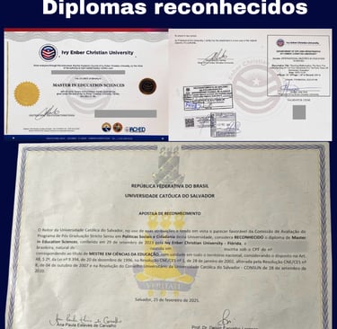 Diplomas reconhecidos