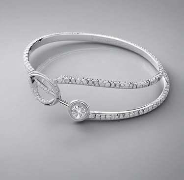 Elegant gold necklace displayed on a rustic wooden table with soft lighting.